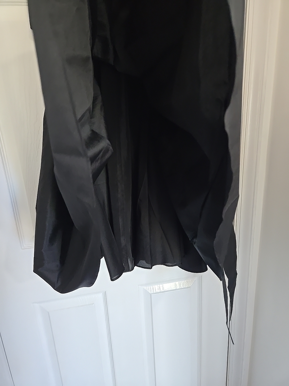 Adrianna Papell Taffeta Formal Evening Cocktail Black Dress Size 14M NWT - Picture 6 of 15